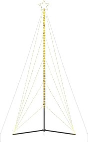 vidaXL Χριστουγεννιάτικο δέντρο LED 615 LED Ζεστό Λευκό 404,5 εκ.