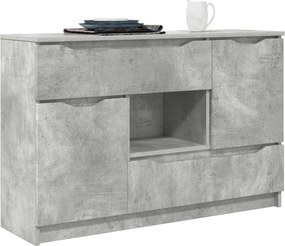vidaXL Πλαϊνό γραφείο Σκυρόδεμα Γκρι 100 x 30 x 65,6