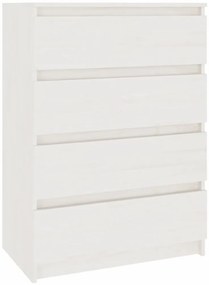 vidaXL Βοηθητικό Ντουλάπι Λευκό 60 x 36 x 84 εκ. από Μασίφ Ξύλο Πεύκου