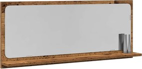 vidaXL Επιτραπέζιο Καθρέφτη Παλαιό ξύλο 90 x 10,5 x 37 cm