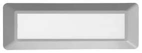 LED WALL RECTANGLE LUMINAIRE GREY 230V AC IP65 4W 3000K 290LM RA80 ACA SLIM31N
