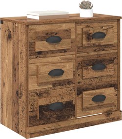 vidaXL Πλαϊνό γραφείο Παλιό Ξύλο 70 x 35,5 x 67,5 εκ.