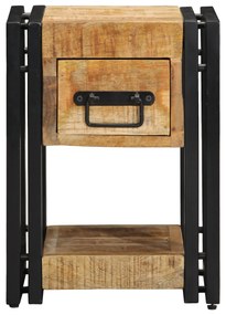 vidaXL Νυχτερινό Τραπέζι 40x40x40 εκ. Μασίφ Ξύλο Μάνγκο
