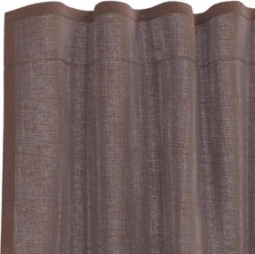 vidaXL Κουρτίνες Voile με τσέπες ράβδου 2 τεμάχια Καφέ