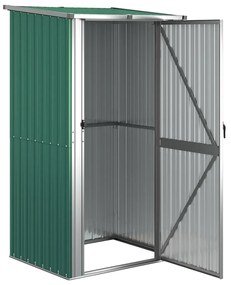 vidaXL Αποθήκη Κήπου Πράσινη 118,5 x 97 x 209,5 εκ. από Γαλβανισμένο Ατσάλι
