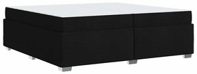 vidaXL Σκελετός Κρεβατιού Μαύρο 200 x 200 cm ύφασμα