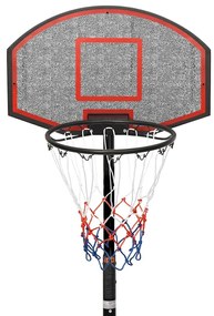 vidaXL Μπασκέτα Μαύρη 216-250 εκ. από Πολυαιθυλένιο