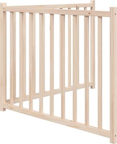 vidaXL Πύλη σκύλου πτυσσόμενη 2 πάνελ 160 cm από μασίφ ξύλο ελάτης
