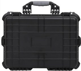 vidaXL Θήκη Πτήσης Φορητή Μαύρη 52 x 40 x 19 εκ. από Πολυπροπυλένιο