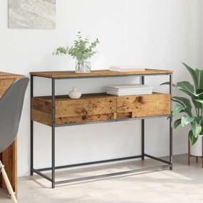 vidaXL Τραπέζι κονσόλας Παλιό Ξύλο 100 x 40 x 75 cm Επεξεργασμένο ξύλο