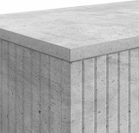 vidaXL Τραπέζι κονσόλας Ριγέ Σκυρόχρωμο Γκρι 155 x 29 x 74 εκ.