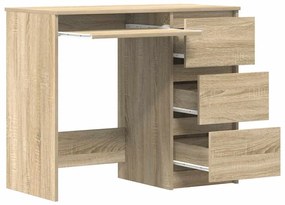 vidaXL Γραφείο Χρώμα Sonoma Δρυς 90 x 45 x 76 εκ. από Επεξ. Ξύλο