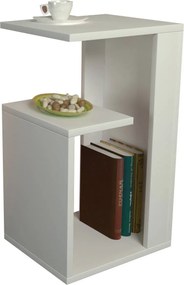 Βοηθητικό Τραπεζάκι Λευκό PRAVOBA 35x29.5x60