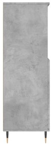 vidaXL Ντουλάπι Γκρι σκυροδέματος 60x36x110 εκ. από Επεξεργασμένο Ξύλο