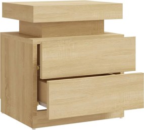 vidaXL Κομοδίνο Sonoma Δρυς 40 x 35 x 52 εκ. από Επεξεργ. Ξύλο