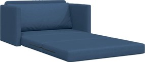 vidaXL Κρεβάτι καναπές 110cm Μπλε ύφασμα