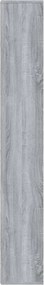 vidaXL Βιβλιοθήκη Γκρι Sonoma 155 x 24 x 160 εκ.