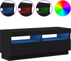 vidaXL Ντουλάπι TV Μαύρη Οξυά 100 x 35 x 40 εκ Επεξεργασμένο ξύλο