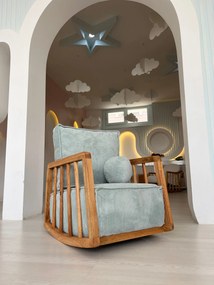 Πολυθρόνα Μπλε SALLANAN 72x50x63