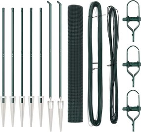 vidaXL Στύλος Περιφράξεων Πράσινο 10 x 1,2 μ (19 x 19 χιλ διχτυ)