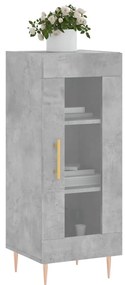vidaXL Ντουλάπι Γκρι Σκυροδέματος 34,5x34x90 εκ. Επεξεργασμένο Ξύλο