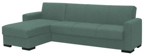 Καναπές Κρεβάτι Γωνιακός JOSE Μέντα 270x165x84cm - Ύφασμα - 14210239