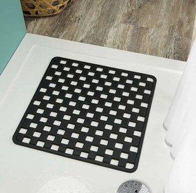 Doby 50x50 black αντιολισθητικό ταπέτο ντουζιέρας Sealskin