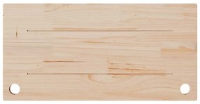 vidaXL Επιφάνεια Γραφείου Λευκή 80x40x2,5 εκ. από Μασίφ Ξύλο Πεύκου