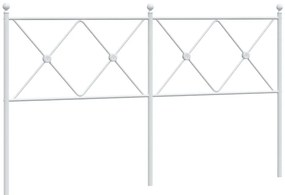 vidaXL Ανταλλακτικό κεφαλάρι Λευκό 150 εκ. Μεταλλικό