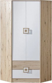 Γωνιακή ντουλάπα Nico - 87.00Χ87.00Χ190.00cm