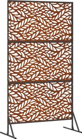 vidaXL Οθόνη Ιδιωτικότητας 100 x 50 x 180 εκ. Σκ rusty