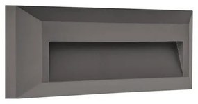 Απλίκα Φωτιστικό Τοίχου LED 2W 3CCT IP65 Slim Pro Eurolamp-145-52081-Μαύρο 145-52081