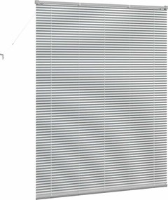 vidaXL Βενετσιάνικες Ρόδες Ασημί 175 x 140 εκ. Αλουμίνιο