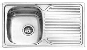 ΝΕΡΟΧΥΤΗΣ E-51 (BL-834B) 800x480x160mm ΧΩΡΙΣ ΤΡΥΠΑ ΙNOX - BL834