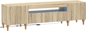vidaXL Ντουλάπα LED Τηλεόρασης Sonoma Δρυς Επεξεργασμένο Ξύλο