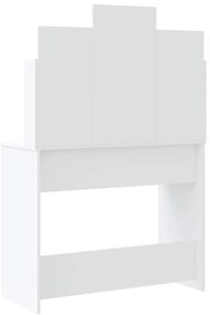 vidaXL Μπουντουάρ με LED Φώτα Λευκό 96x40x142 εκ.