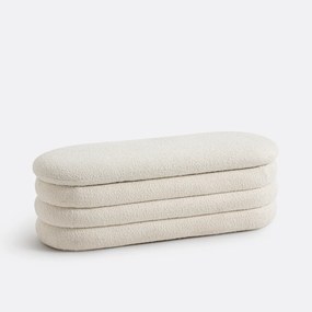 Πάγκος κρεβατιού μπαούλο με υφή bouclette, Pilou