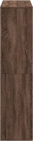 vidaXL Βιβλιοθήκη Καφέ Δρυς 100x33x135 εκ. από Επεξεργασμένο Ξύλο