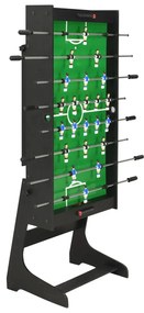 vidaXL Ποδοσφαιράκι Επιδαπέδιο Πτυσσόμενο Μαύρο 121x61x80 εκ.