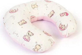 Μαξιλάρι Θηλασμού Dimcol Bear's Nest 04 White - Pink