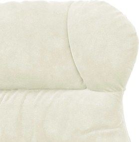 vidaXL Πολυθρόνα Κρεμ 69 x 74 x 93 εκ. Βελούδο