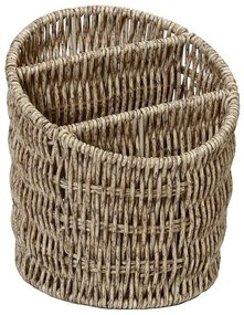 Καλάθι Με 3 Διαχωριστικά KOD116 Φ15,5x16cm Beige Espiel Ψάθα