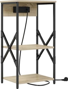 vidaXL Κομοδίνο Δρύς Sonoma 41 x 31 x 76 εκ. Επεξεργασμένο ξύλο