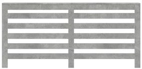vidaXL Κάλυμμα Καλοριφέρ Γκρι Σκυροδέματος 175x20x82 εκ. Επεξ. Ξύλο