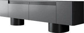 Έπιπλο τηλεόρασης Haven Megapap χρώμα ανθρακί 180x30x50εκ.