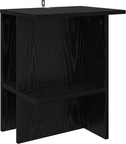 vidaXL Τραπεζάκι σαλονιού 2 pcs Μαύρη Δρυς 40 x 30 x 49 εκ.