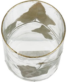 Κηροπήγιο ArteLibre Φύλλο Διάφανο Γυαλί 10x10x13cm