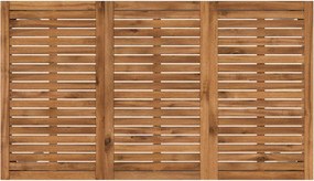 vidaXL Τραπέζι μπαρ κήπου Φυσικό και Λευκό 141 x 80,5 x 105 εκ