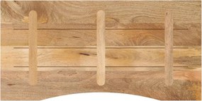 vidaXL Επιφάνεια Γραφείου Καμπύλη 110x50x2,5 εκ Μασίφ Ακατ. Μάνγκο