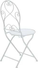 Τραπεζαρία Walen pakoworld σετ 3τεμ μέταλλο λευκό